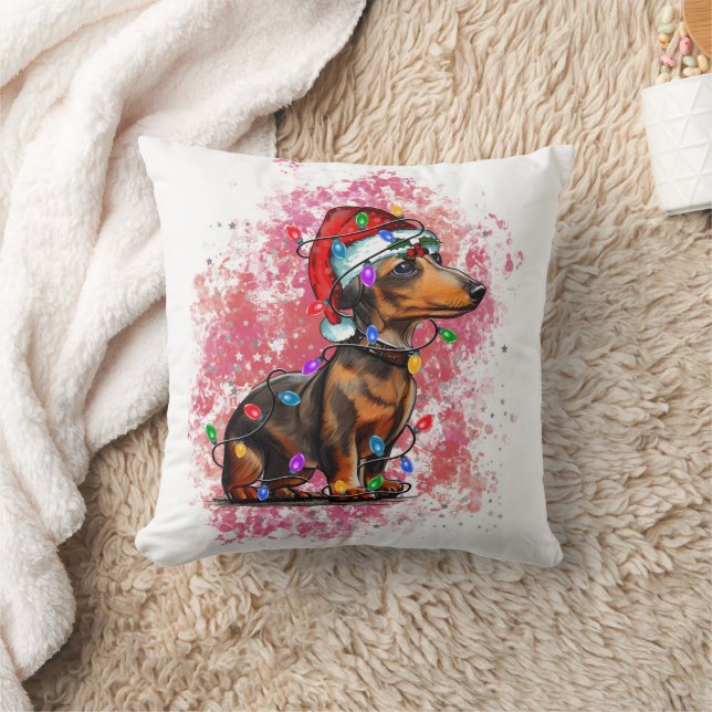 Christmas dachshund cushion (Blanket)