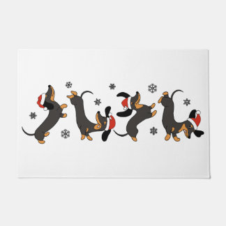 Christmas Dachshund, Dog Lover Gift, Dog Christmas Doormat