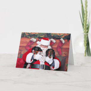 Christmas - Dachshund - Mickey & Madilyn Holiday Card