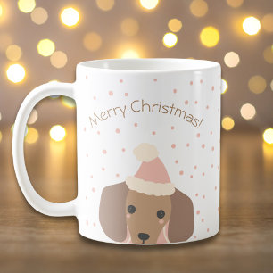 Christmas Dachshund Puppy Dog Coffee Mug