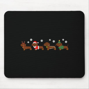 Christmas Dachshund Santa Hat Dog Lover Dog Mom Do Mouse Pad