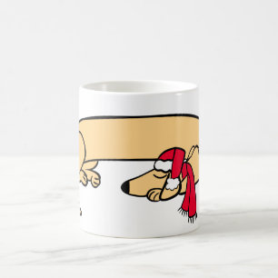 Christmas Dachshund Sleeping Mug