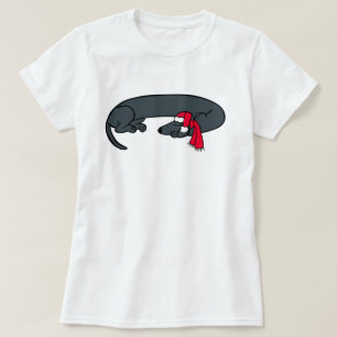 Christmas Dachshund Sleeping T-Shirt