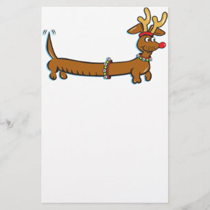 Christmas Dachshund Stationery