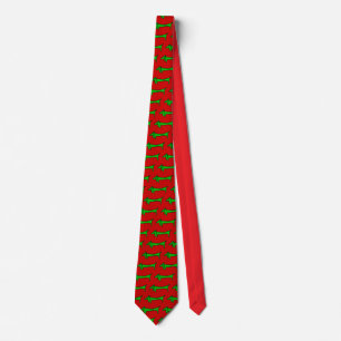 Christmas Dachshund Tie