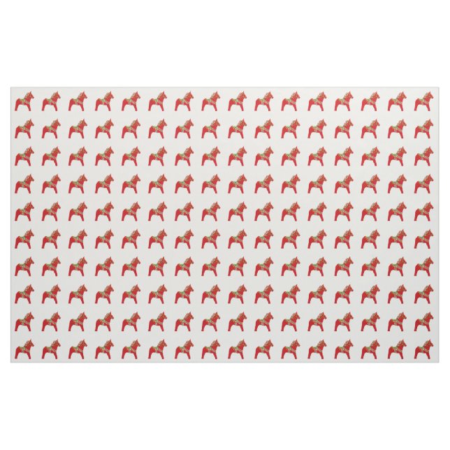 Christmas Dala Horse Fabric (Fat Quarter)