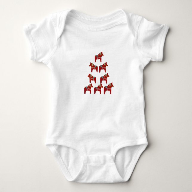 Christmas Dala Infant Creeper (Front)