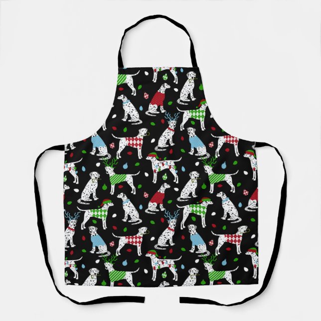 Christmas Dalmatian Apron (Front)