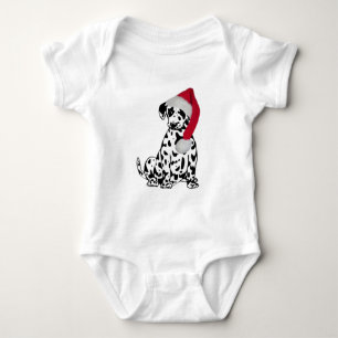 Christmas Dalmatian Baby Bodysuit