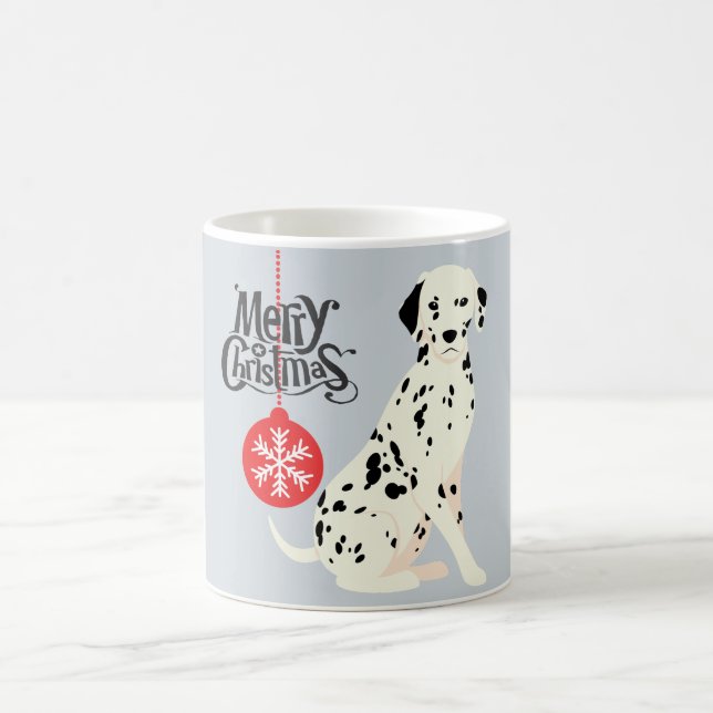 Christmas Dalmatian Coffee Mug (Center)