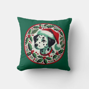 Christmas Dalmatian                                Cushion
