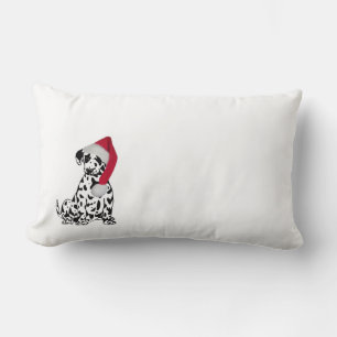 Christmas Dalmatian Lumbar Cushion