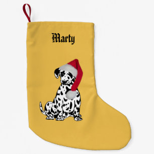 Christmas Dalmatian Name Small Christmas Stocking