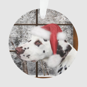 Christmas dalmatian ornament
