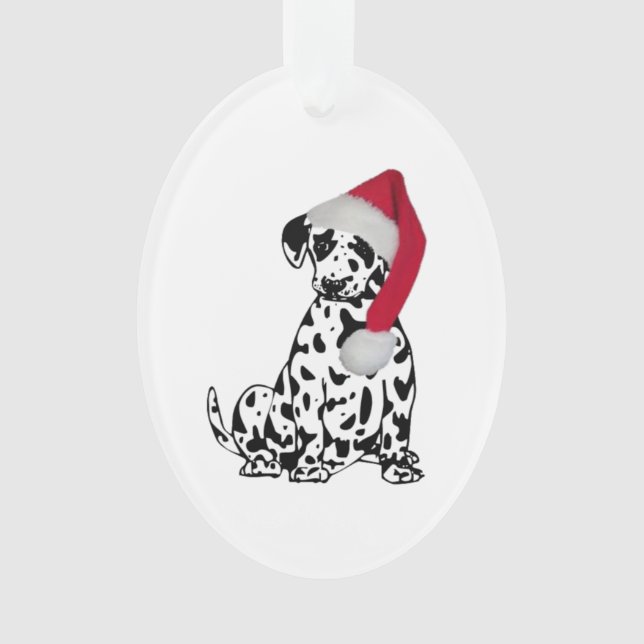 Christmas Dalmatian Ornament (Front)
