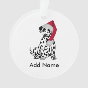 Christmas Dalmatian Personalised Ornament