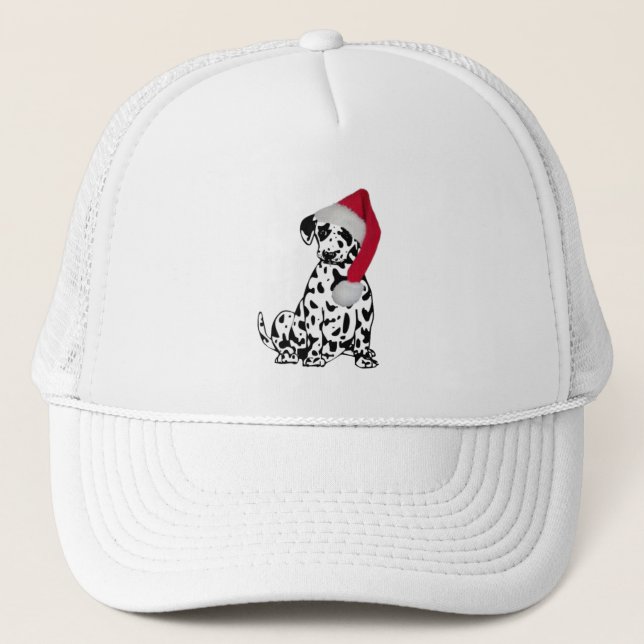 Christmas Dalmatian Trucker Hat (Front)