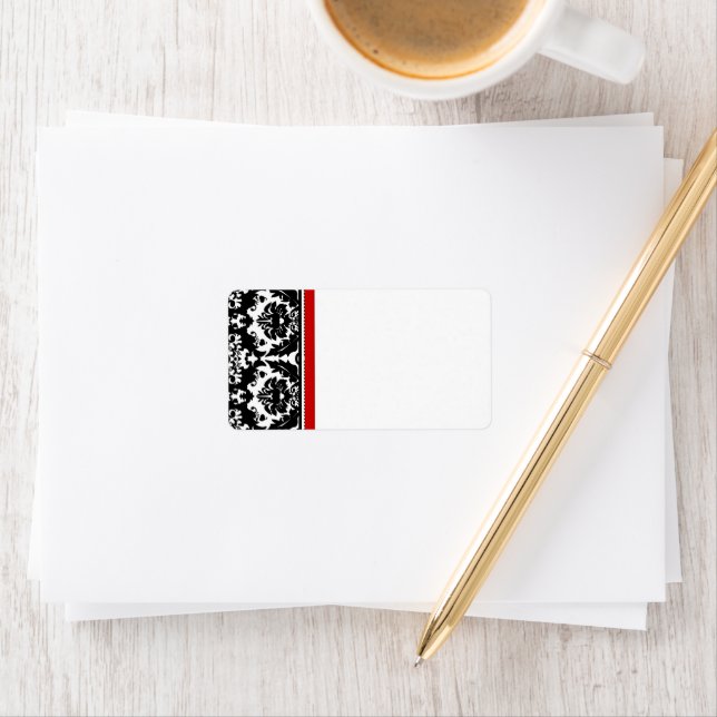 Christmas Damask  Address Labels - (Insitu)