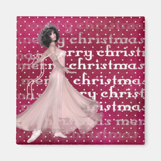 Christmas Dancer - Holiday/Ballerina Magnet (Front)
