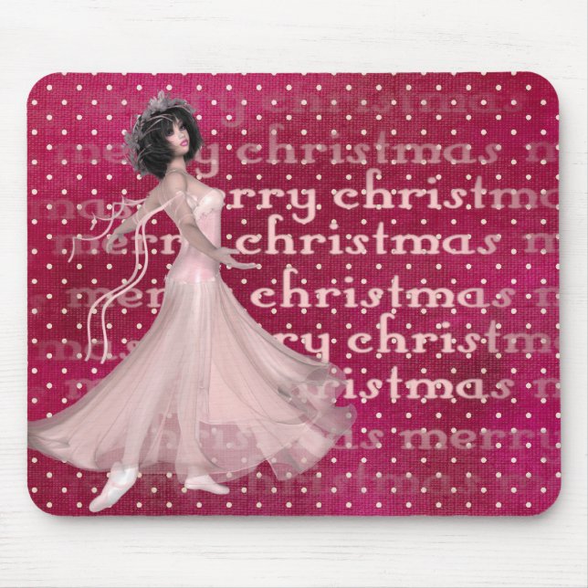 Christmas Dancer - Holiday/Ballerina Mousepad (Front)