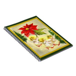 Christmas Dancing Baby Angels Notebook