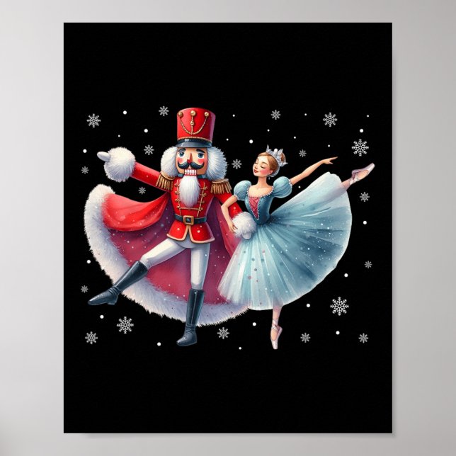 Christmas Dancing Nutcracker Ballet Dance Women Ki Poster (Front)