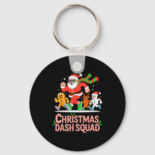 Christmas Dash Squad Running Runner Marathon Team  Key Ring