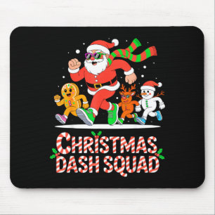 Christmas Dash Squad Running Runner Marathon Team  Mouse Pad