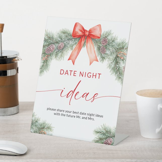 Christmas Date Night Ideas sign (In SItu)