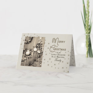 CHRISTMAS - Daughter/Family - BEAUTIFULLY UNIQUE Holiday Card
