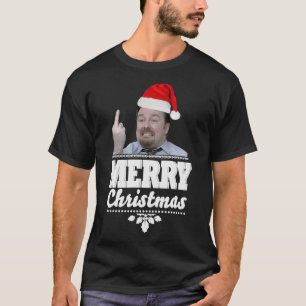 Christmas David Brent Ricky Gervais Funny &x27;On  T-Shirt