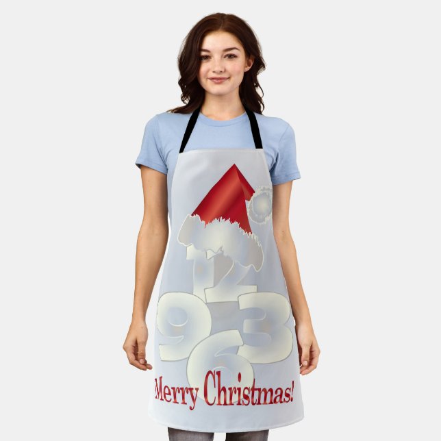Christmas Day Apron (Worn)