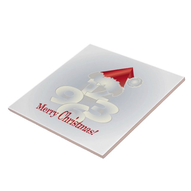 Christmas Day Ceramic Tile (Side)