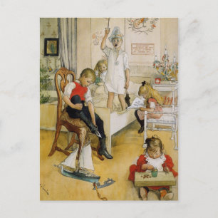 Christmas Day in the Nursery Holiday Postcard