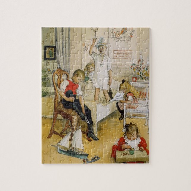 Christmas Day in the Nursery Jigsaw Puzzle (Vertical)