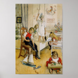 Christmas Day in the Nursery Poster