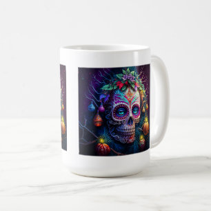 Christmas Day of the Dead Classic Mug, 15 oz  Coffee Mug