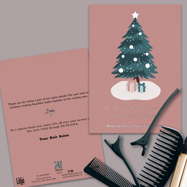 Christmas Day Presents Foil Accents Holiday Card (Christmas Day Presents Foil Accents Holiday Card)