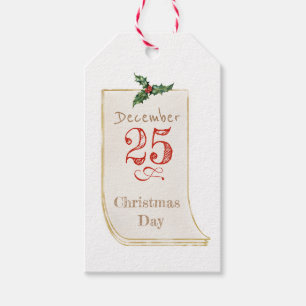 Christmas Day Vintage Gift Tag