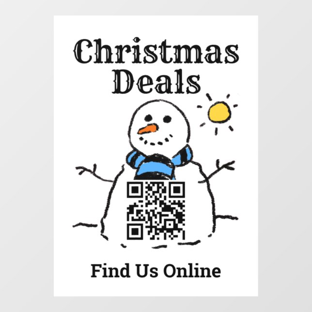Christmas Deals Online with QR Code (Sheet)