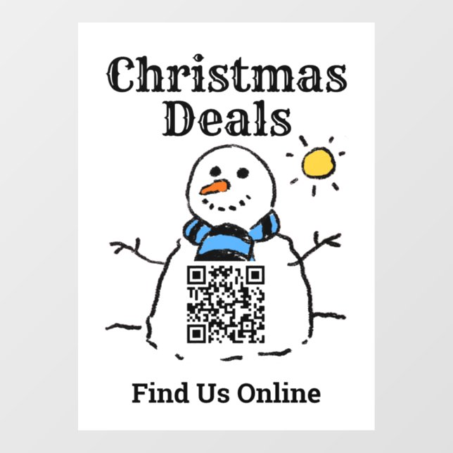 Christmas Deals Online with QR Code (Sheet)