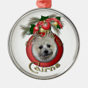 Christmas - Deck the Halls - Cairns - Teddy Bear Metal Ornament