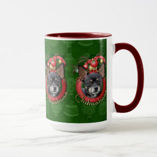 Christmas - Deck the Halls - Chihuahuas - Isabella Mug