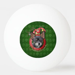 Christmas - Deck the Halls - Chihuahuas - Isabella Ping Pong Ball