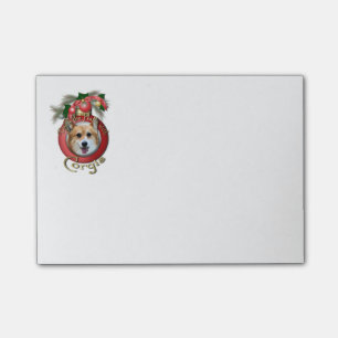 Christmas - Deck the Halls - Corgi Post-it Notes