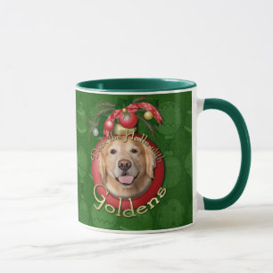 Christmas - Deck the Halls - Goldens - Corona Mug
