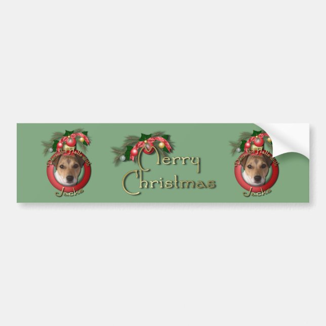 Christmas - Deck the Halls - Jacks Bumper Sticker (Front)