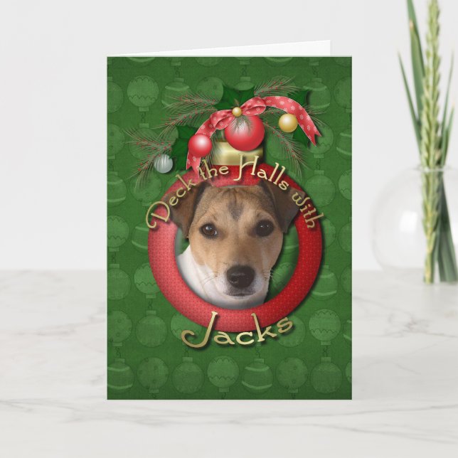 Christmas - Deck the Halls - Jacks Holiday Card (Front)