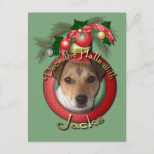 Christmas - Deck the Halls - Jacks Holiday Postcard