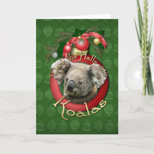 Christmas - Deck the Halls - Koalas Holiday Card